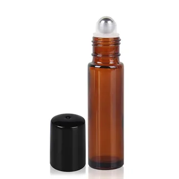 Vroče Prodaje Prenosni Amber Roll Na Steklenice 10 ml Za Eterična Olja ponovno napolniti Stekleničke Parfuma Deodorant Posode
