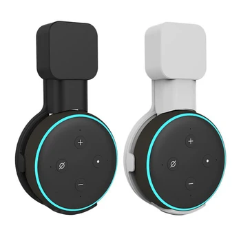 Vtičnice Steno Vesa Obešalnik za Alexa Echo Dot 3 Podporo 3. Stojalo Držalo Smart Zvočnik Prostora za Shranjevanje Pribor