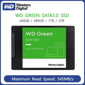 Western Digital 2TB 1TB 480GB 240GB WD Green Notranjega PC 2.5