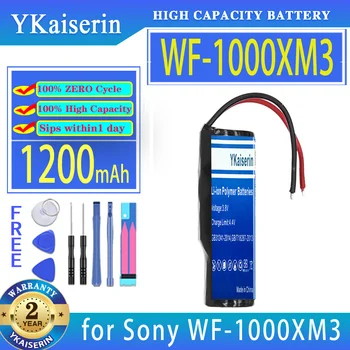 YKaiserin Baterije WF1000XM3 (14430 2 line) 1200mAh za Sony WF-1000XM3 Polnjenje Primeru Bateria