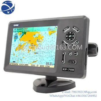 yyhcWith Pisane LCD Zunanja Antena GPS Transponder Combo Navigator KP-708 7in Morskih Navigation Chart Plotter