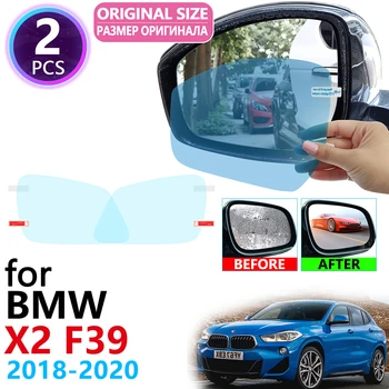 za BMW X2 F39 2018 2019 2020 Polno Kritje Rearview Mirror Anti-Fog Filmov Rainproof Anti Meglo Film Folije Očistite Avto Dodatki