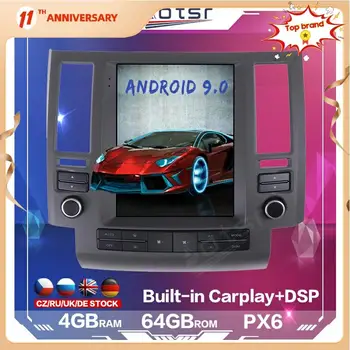 Za Infiniti FX FX35 FX45 2003 - 2009 Navpično Tesla PX6 Android 9.0 avtoradio, Predvajalnik, Avto GPS Navigacija Multimedia Carplay DSP