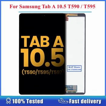 Za Samsung Galaxy Tab 10,5 T590 T595 T597 Zaslon LCD na Dotik, Računalnike Plošča Celoten Sklop Zamenjava Del
