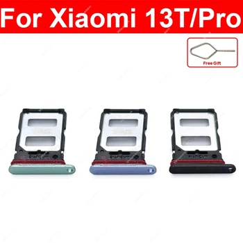 Za Xiaomi 13T 13T Pro Pladenj za Kartico Sim Imetnik Micro SD Bralnik Adapter za Kartico Sim Scoket Reža za Nadomestne Dele