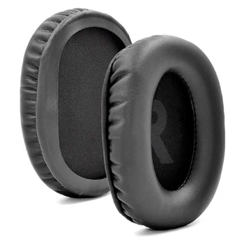 Zamenjava Earpads Blazine za Logitech G Pro X Slušalke Slušalke Usnje Earmuff Uho Kritje Earcups(Črn PU)