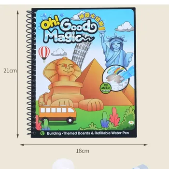 Čarobno Vodo Risanje Book Kolorit Knjigo Doodle & Magic Pen Slikarstvo, Risba Odbor Za Igrače Za Otroke Darilo Za Rojstni Dan