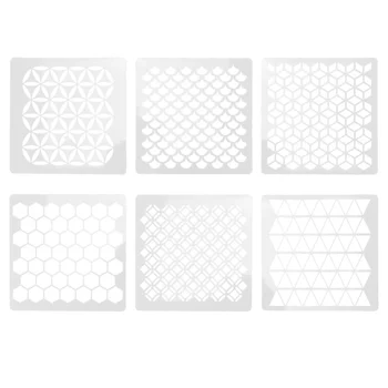Šablone Slikarstvo Predlogo Geometrijske Matrica Satja Steno Risanje Mandale Diy Plastični Cvet Album Ponovno Strešnik Projektov