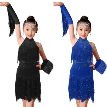 Ženske, Otroci Ples Krilo Moda Latinsko Plesna Predstava Oblačila Modi Cha Cha Salsa Tango Ples Obrabe Fizično Ples Obleke